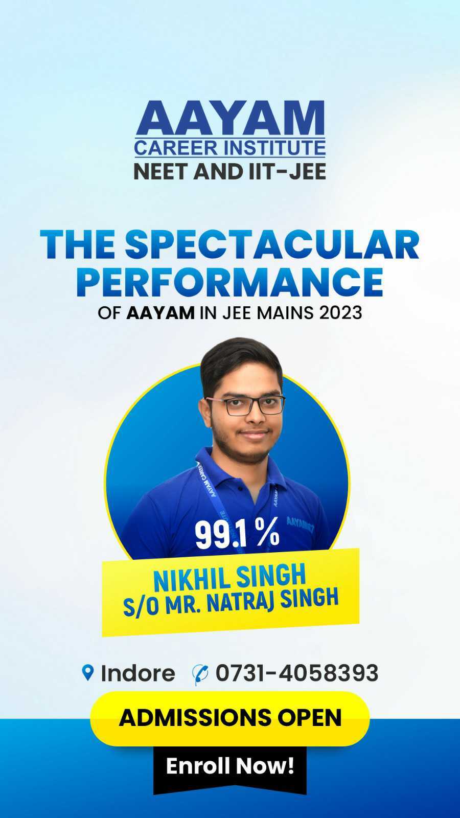 JEE Mains 2023 result poster 5